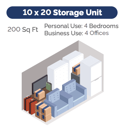 10x20 storage unit